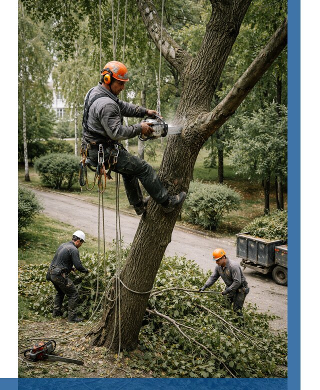 Кронирование деревьев в Заинске от 6610 р. | ВЫСОТНИК-Знс
