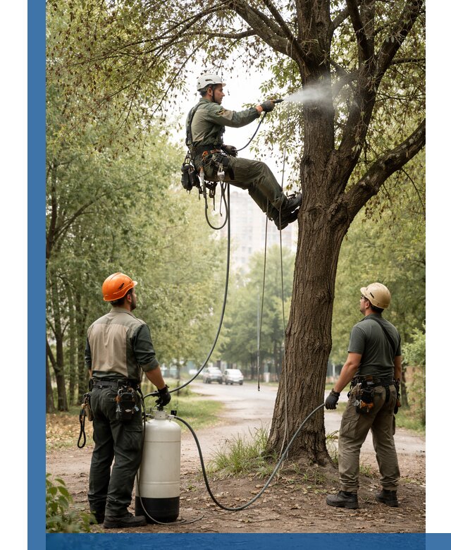 Обработка деревьев от вредителей в Заинске профессиональная защита