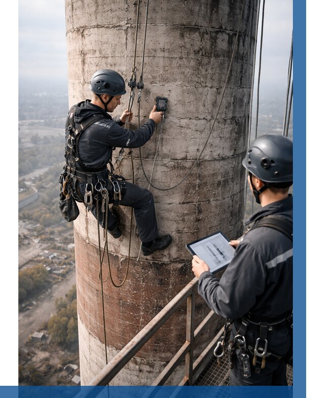 Обследование дымовой трубы в Заинске от 8135 р. | ВЫСОТНИК-Знс